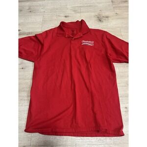 Charlestown‎ Townies Vtg Red Polo Shirt Size L Boston Dorchester Southie BPD